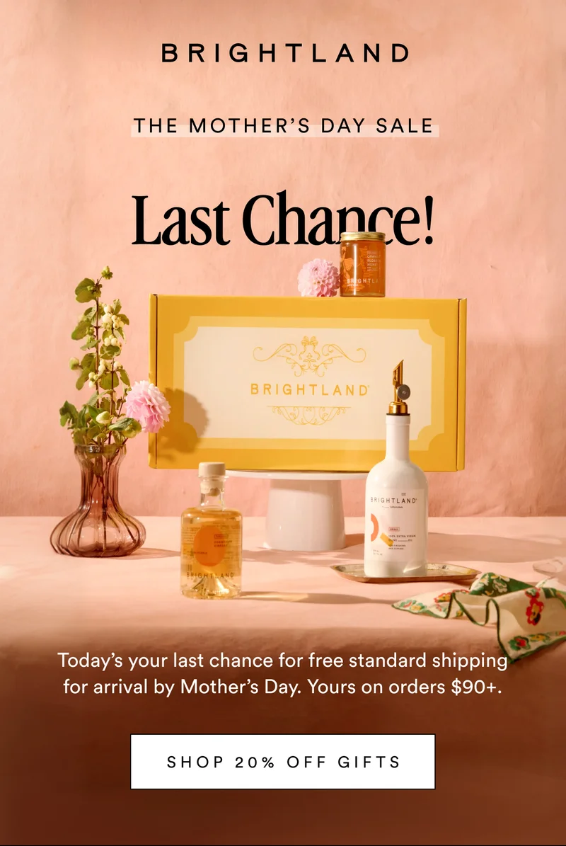 Mother's Day Sale, Last Chance!