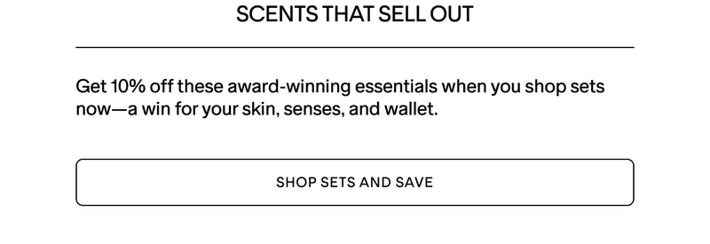 SHOP SETS AND SAVE