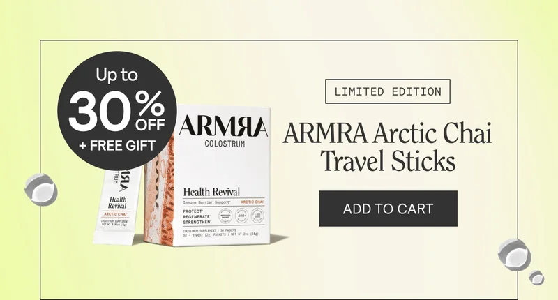 Up to 30% off + Free Gift. ARMRA Limited Edition Arctic Chai Travel Sticks. Add to cart. Product Shown Up to 30% off + Free Gift. ARMRA Limited Edition Arctic Chai Travel Sticks. Add to cart. Product Shown