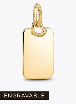 Engravable Rectangle Tag Pendant