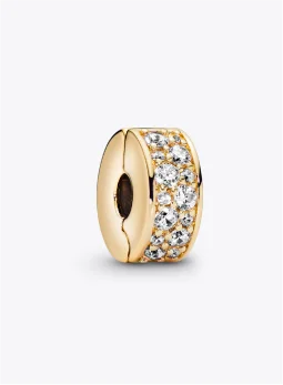 Clear Pavé Clip Charm