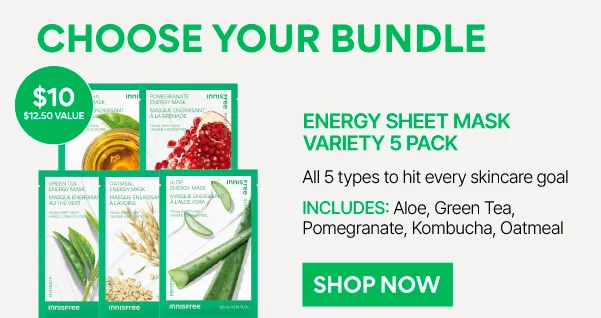 Energy Sheet Mask Variety 5 Pack