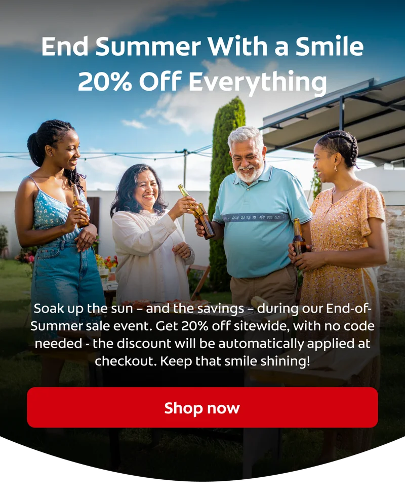End Summer With a Smile 20% Off Everything