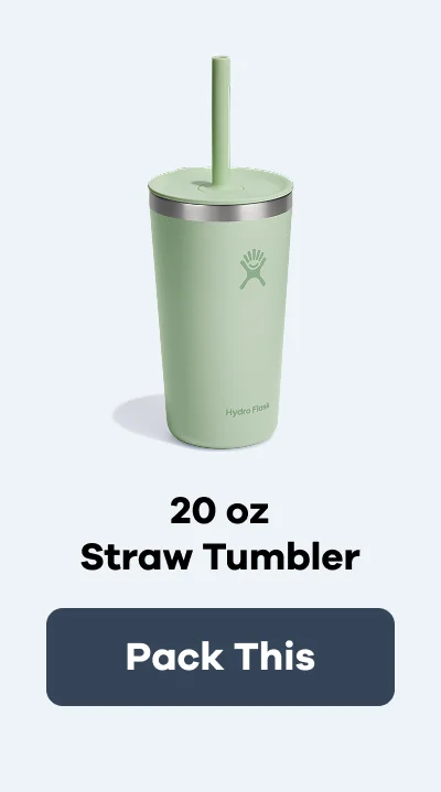 20 oz Straw Tumbler. | Pack This