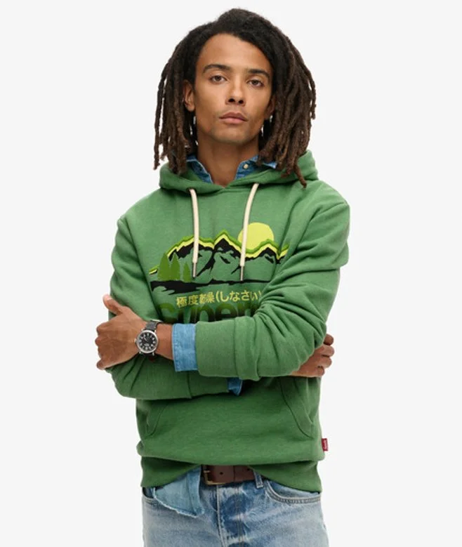 Great Outdoors Graphic Hoodie - Green