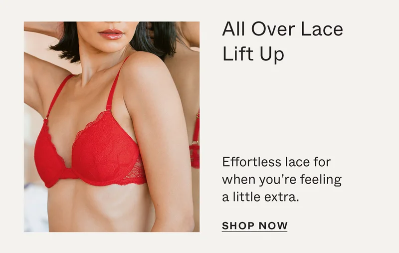 All Over Lace Lift Up Bra