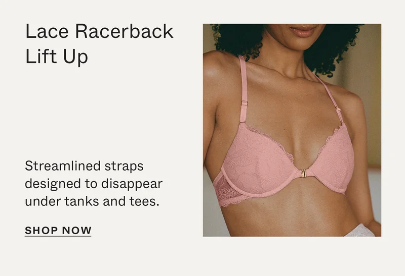 Lace Racerback Lift Up Bra