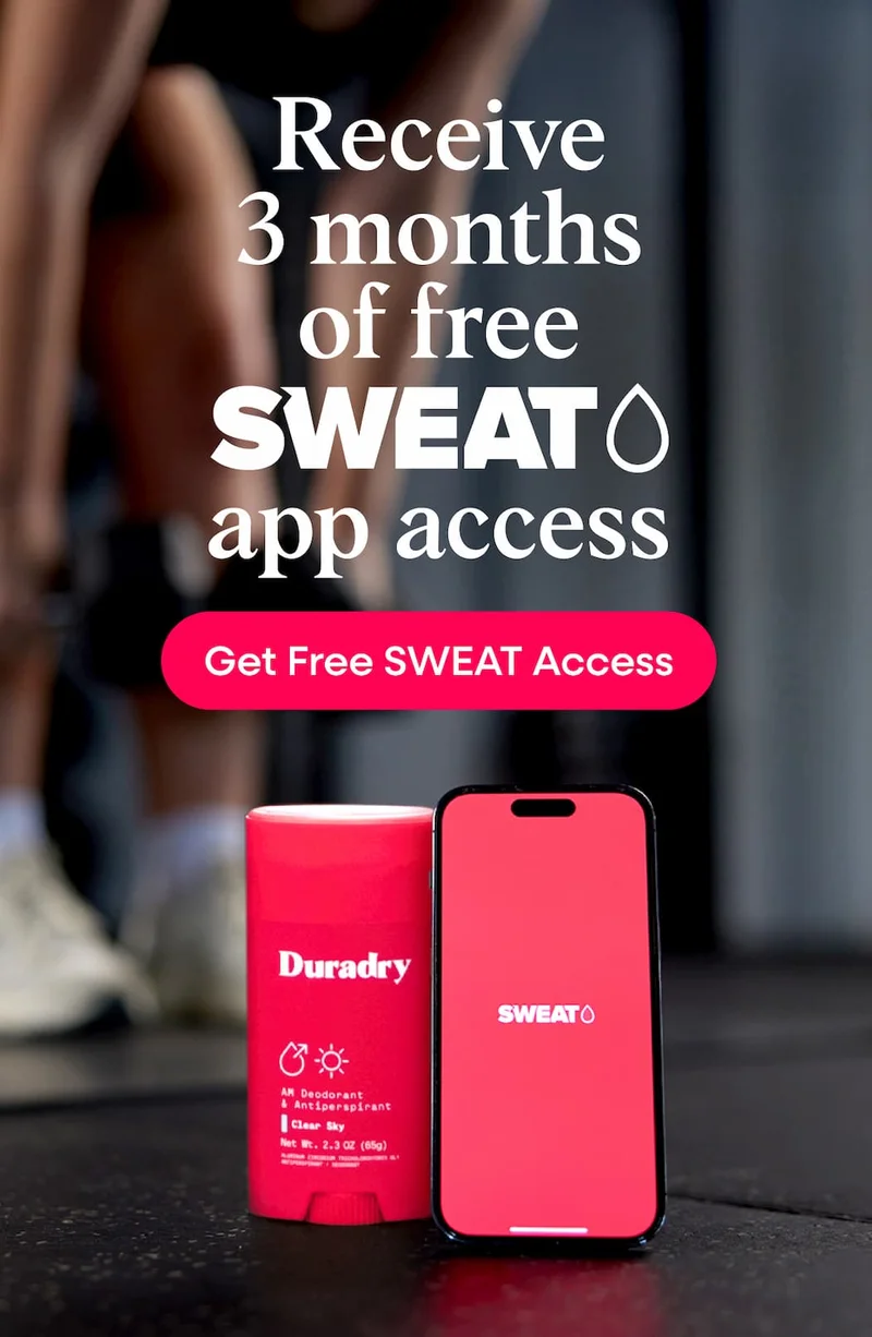 Receive 3 months of free SWEAT App