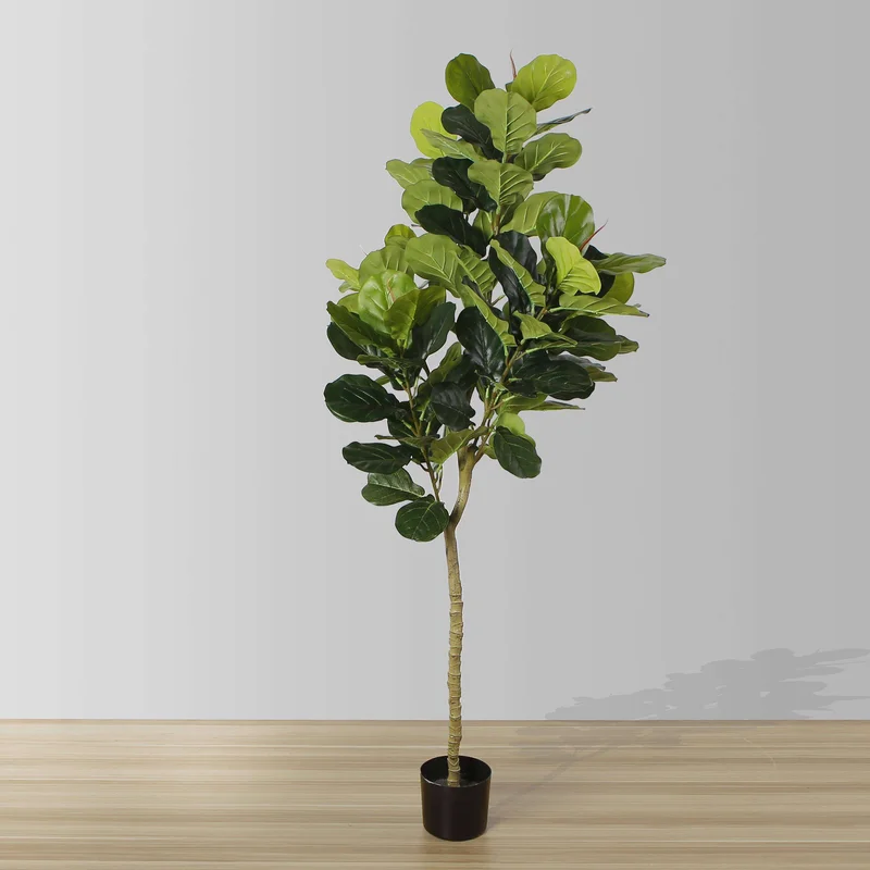Image of Mila Artificial Fiddle Leaf Potted Plant (Multiple Sizes)