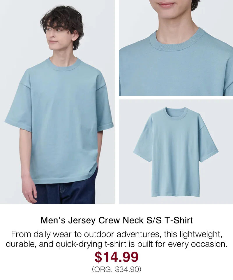 Shop Men's Jersey Crew Neck S/S T-Shirt