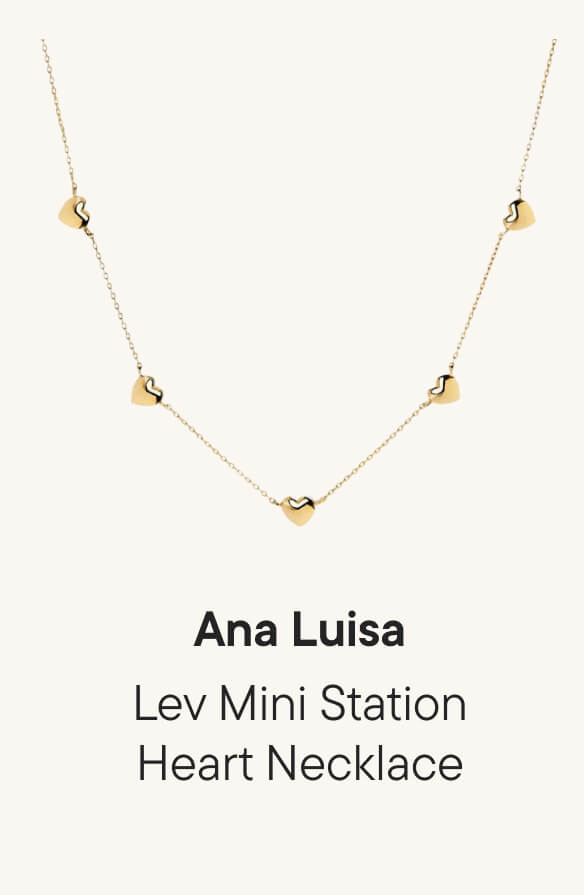 Lev Mini Station Heart Necklace