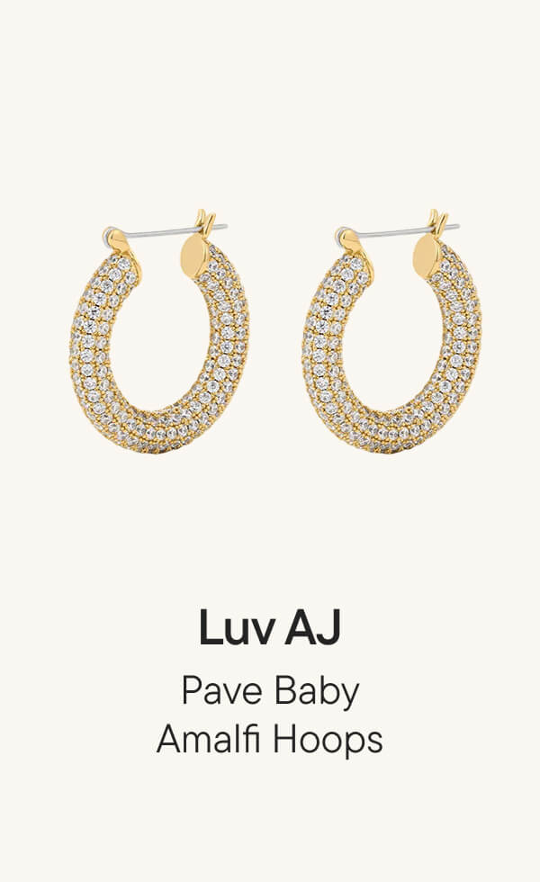 Pave Baby Amalfi Hoops