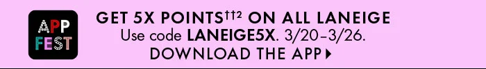 Thin top banner - Laneige BPME 5x App Only DOWNLOAD