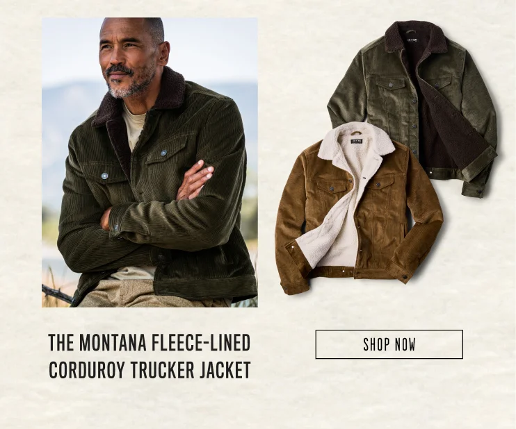 The Montana Fleece-Lined Corduroy Trucker Jacket
