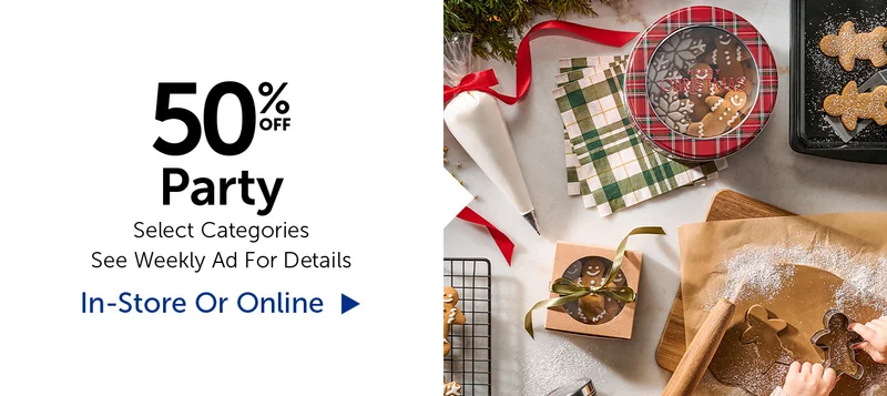 50% Off Party - Select Categories