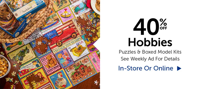 40% Off Hobbies - Select Categories