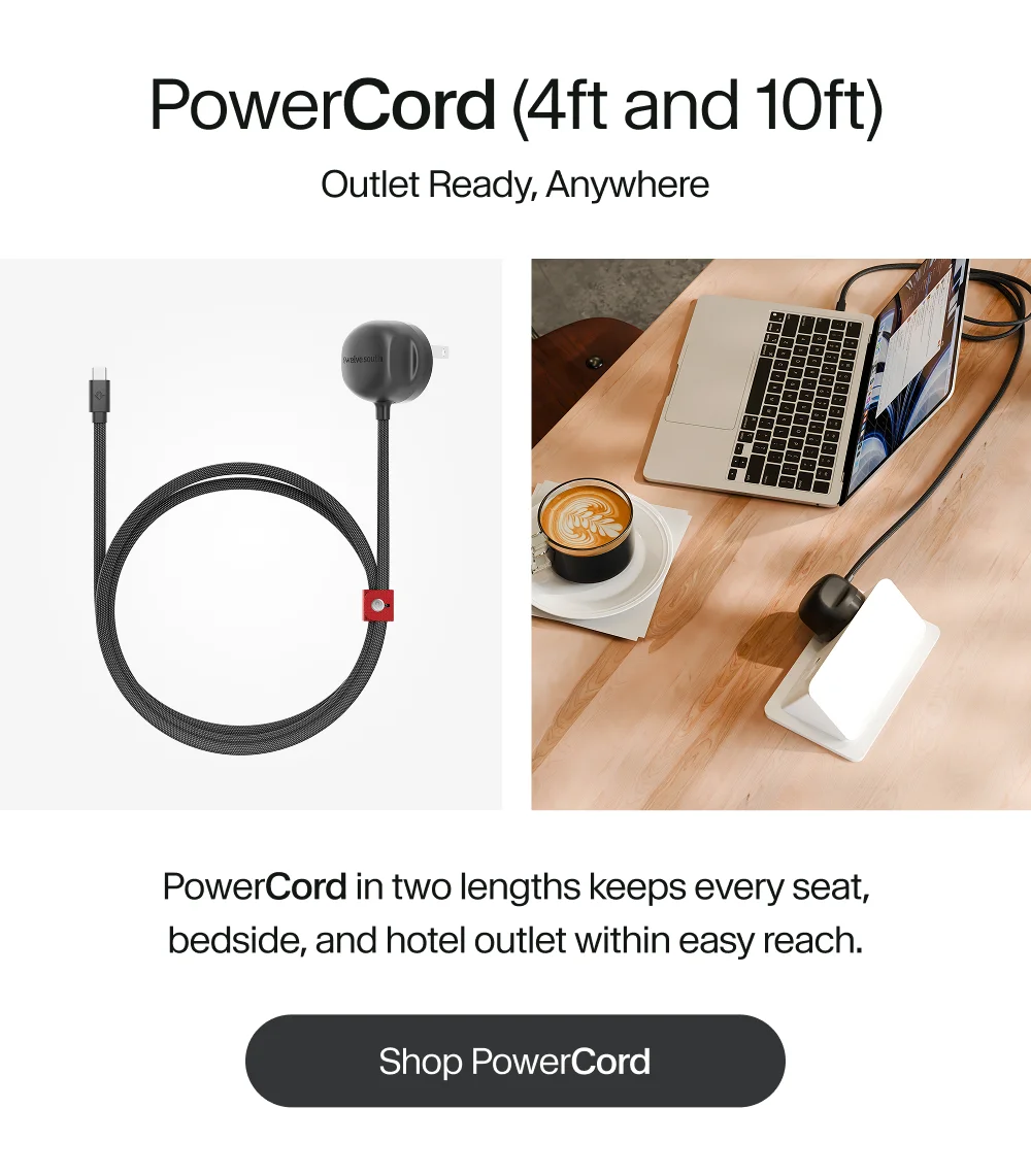Powercord Outlet Ready anywhere