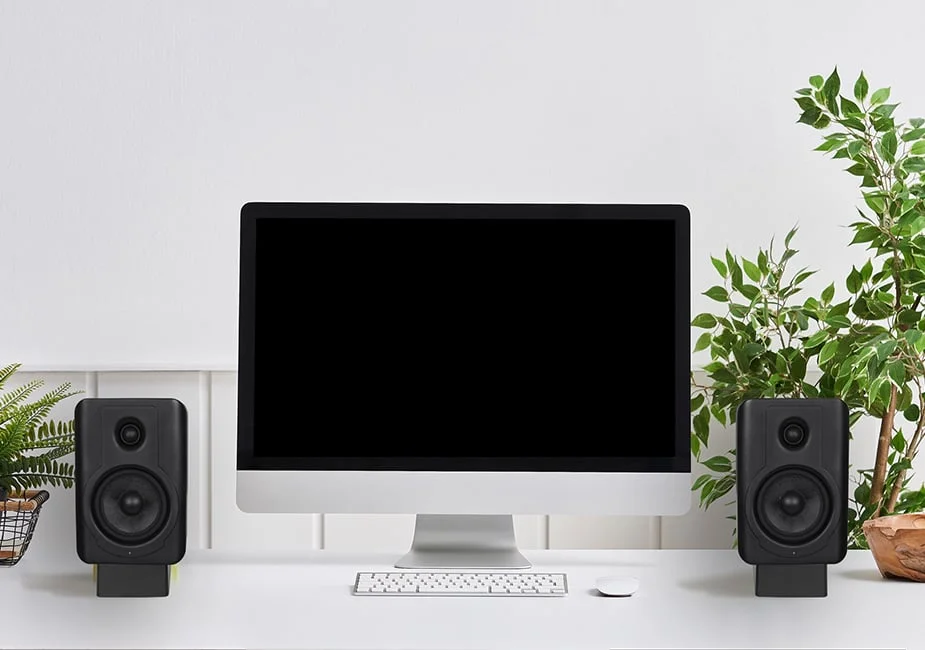 Tilted Wedge Desktop Speaker Stands (Pair)