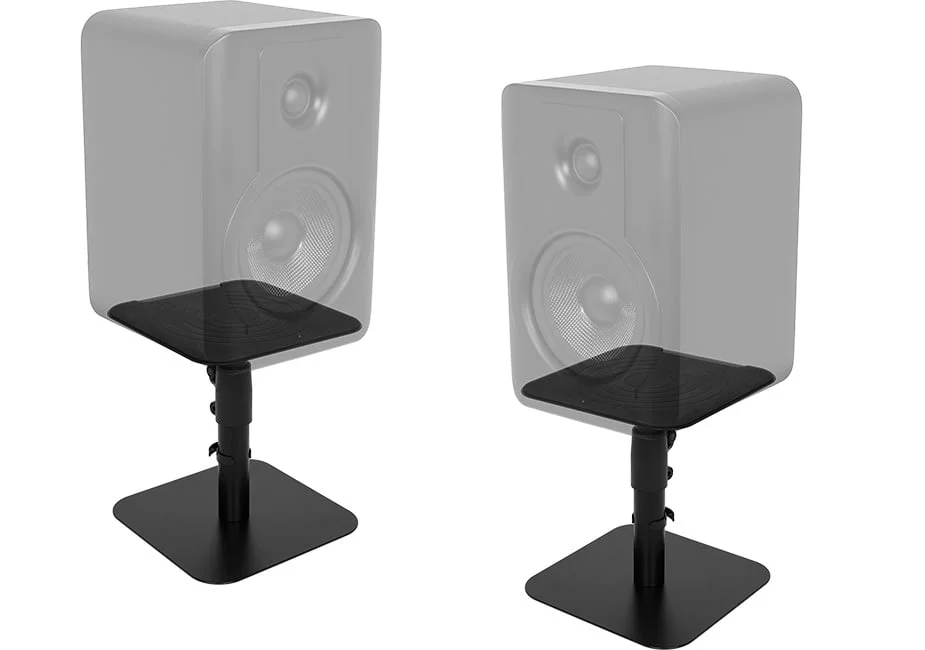 Desktop Freestanding Speaker Stands Pair Adjustable