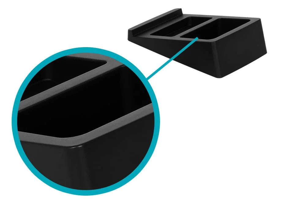 Tilted Wedge Desktop Speaker Stands (Pair)