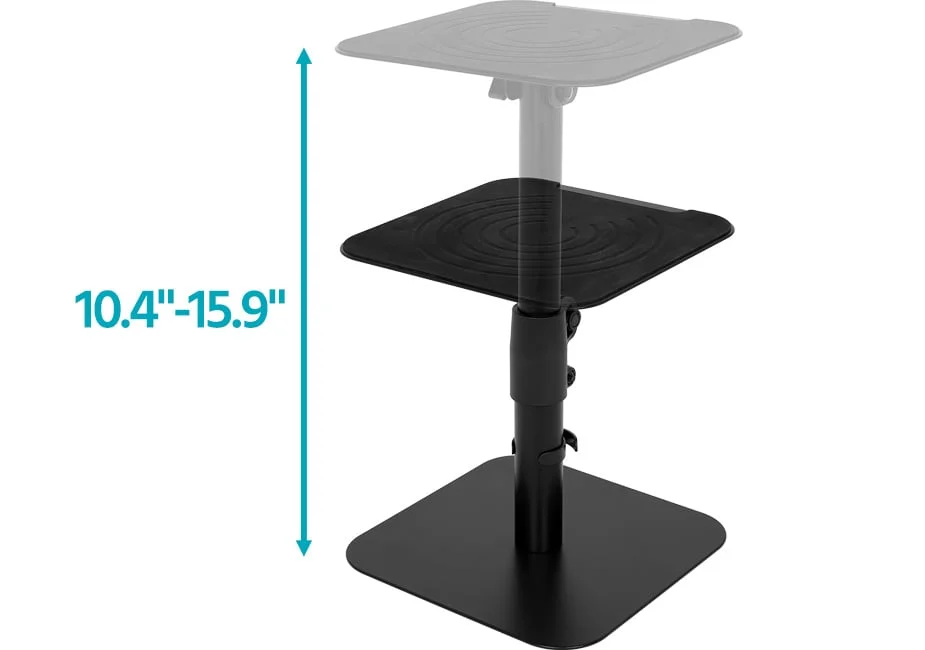 Desktop Freestanding Speaker Stands Pair Adjustable