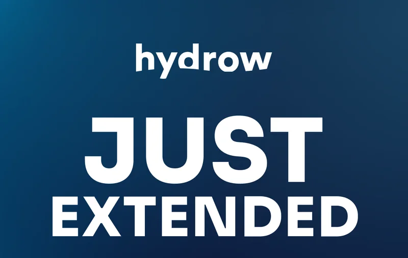 Hydrow JUST EXTENDED