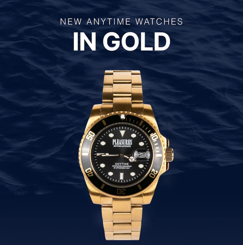 NEW ANYTIME WATCHES IN GOLD