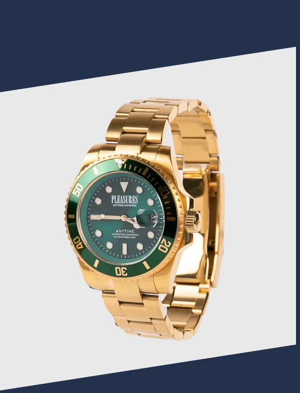 ANYTIME WATCH GOLD / GREEN