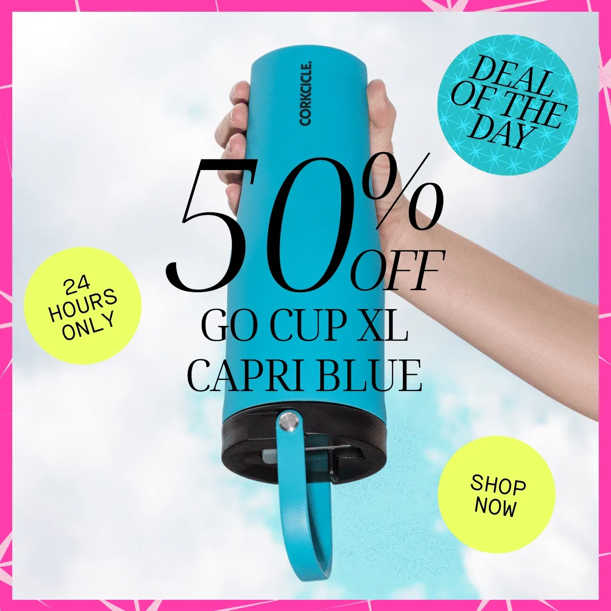 24 Hours Only! Deal of the day 50% off