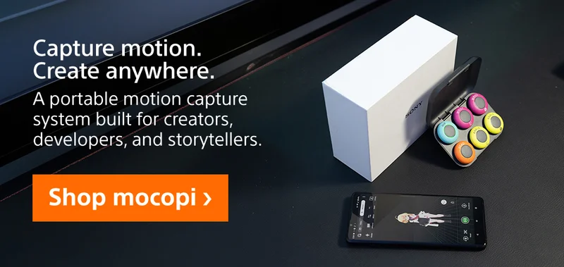 Capture motion. Create anywhere. Shop mocopi