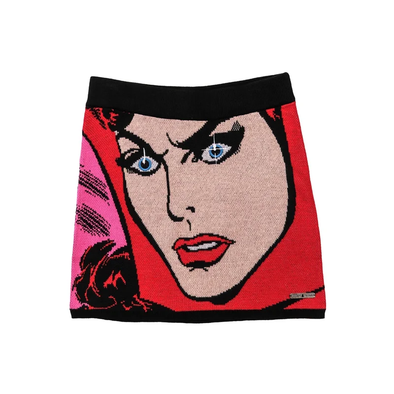 Image of Scarlet Witch Jacquard Skirt
