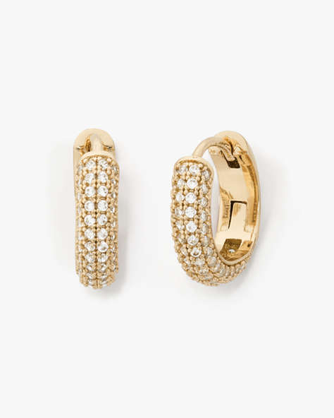 Brilliant Statements Pavé Mini Huggies