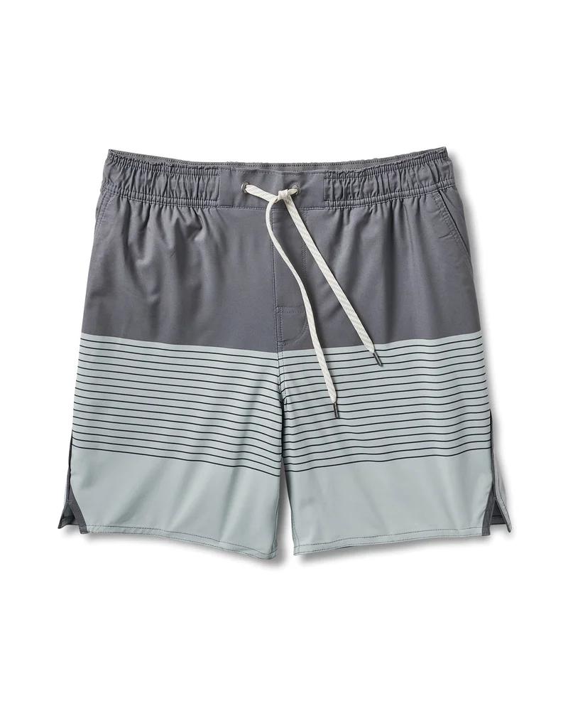 Image of Trail Short | Shale/Neptune Stripe