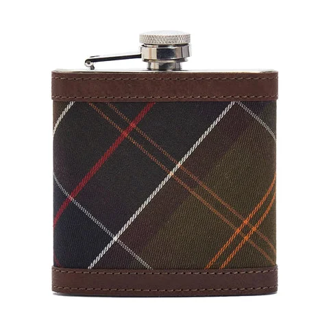 Barbour Tartan Hip Flask