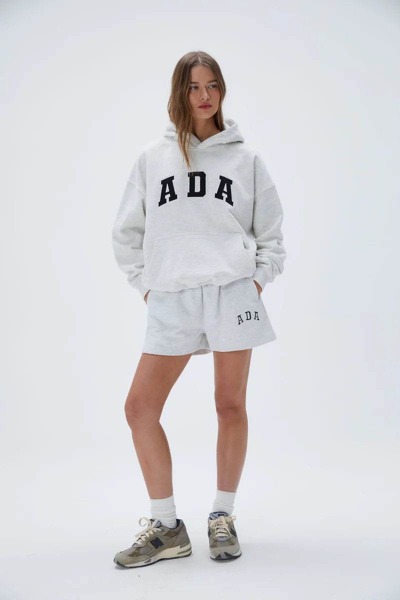 Image of ADA Sweat Shorts - Light Grey Melange