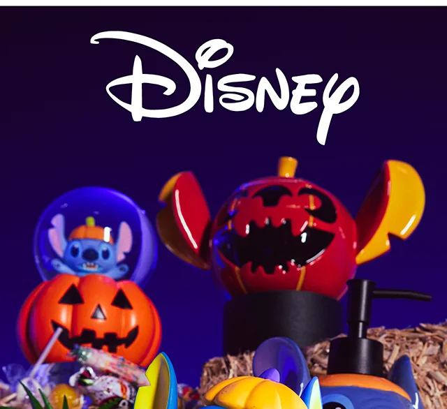 Shop Disney. HT Exclusive Stitch Blacklight Pumpkin Pop! Now Available