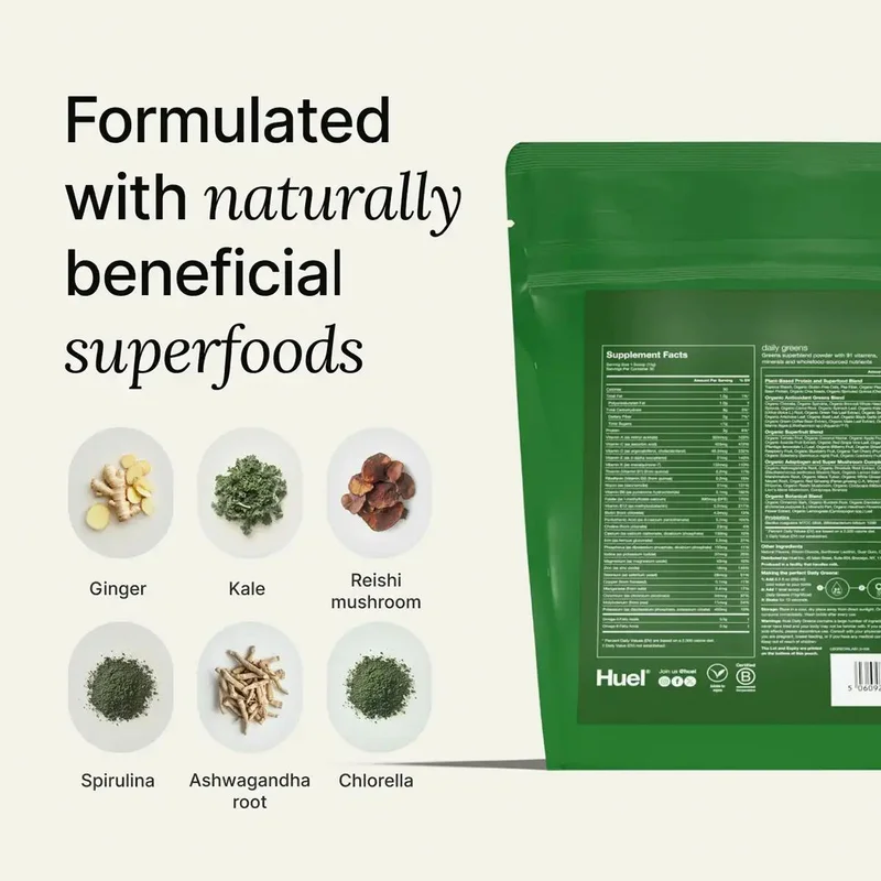 Formulated with naturally beneficial superfoods