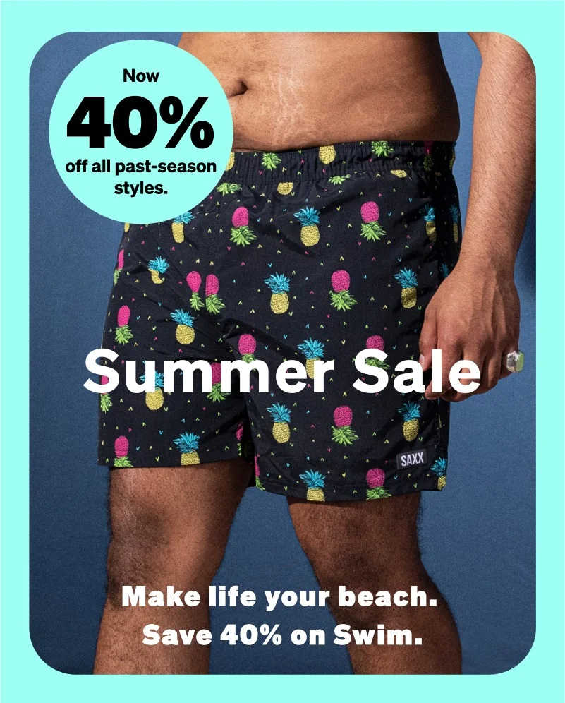 Make life your beach. Save 40% on Swim.