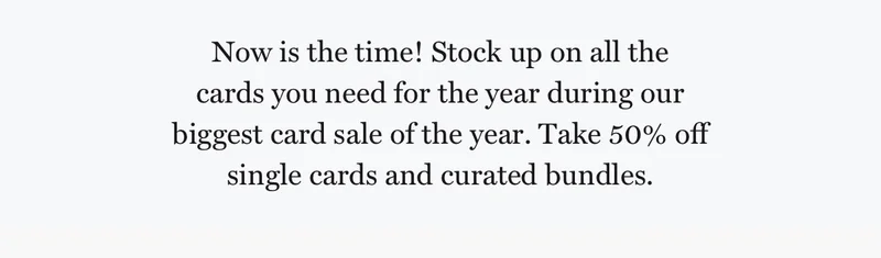 50% Off Greeting Cards