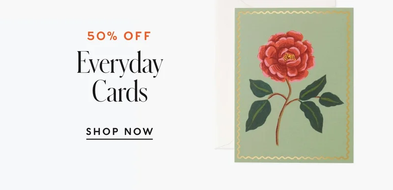 50% Off Everyday Cards