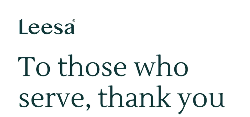 To those who serve, thank you