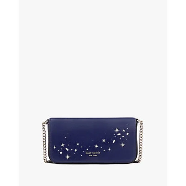 Devin Embellished Flap Chain Wallet