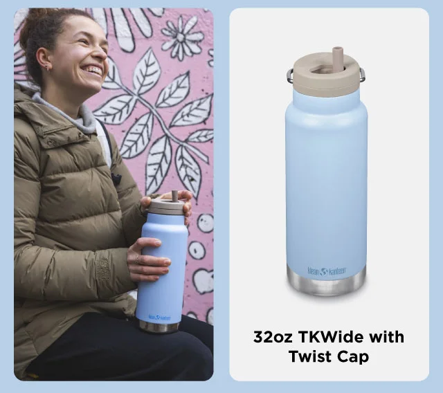 32oz TKWide with Twist - Clear Sky