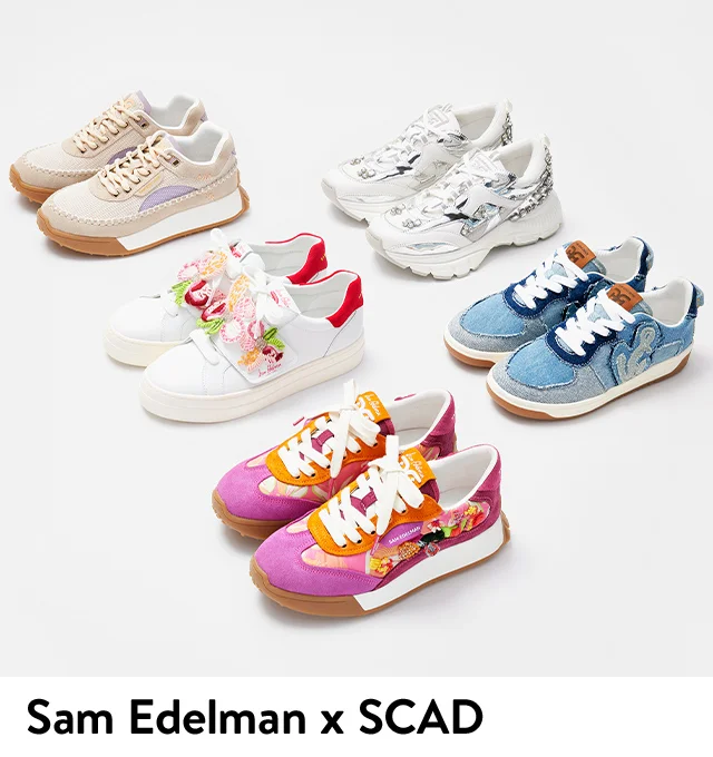 Make room for shoes: Sam Edelman x Savannah College of Art and Design sneakers.