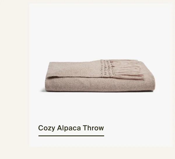 Shop Cozy Alpaca Throw