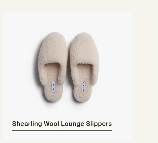 Shearling Wool Lounge Slippers