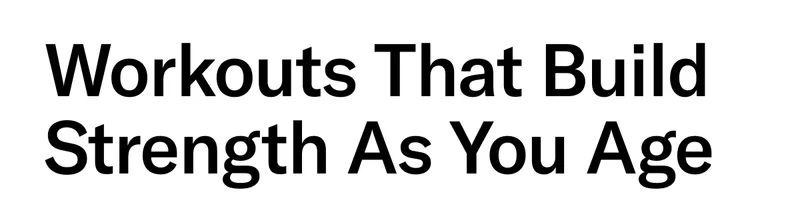 Workouts That Build Strength As You Age