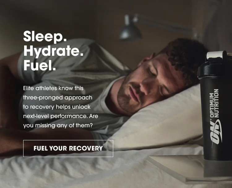 Sleep. Hydrate. Fuel. β Elite athletes know this three-pronged approach to recovery helps unlock next-level performance. Are you missing any of them? Fuel Your Recovery.