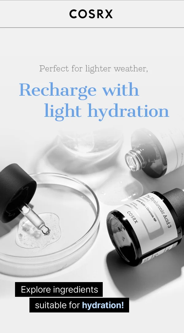 Explore ingredients suitable for Hydration!