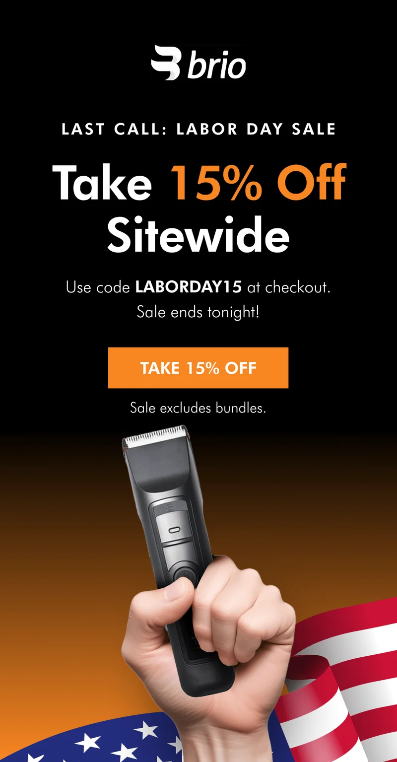 Take 15% off sitewide with code LABORDAY15!